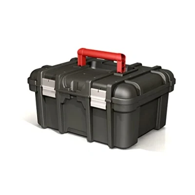 Imagen de Keter Caja de herramientas, Maletín Portátil, 16 pulgadas, Color Negro/Rojo