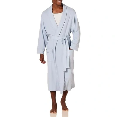 Imagen de Amazon Essentials Albornoz Ligero Tipo Gofre (Disponible en Las Tallas Grandes y Altas) Hombre, Azul Viejo, M L