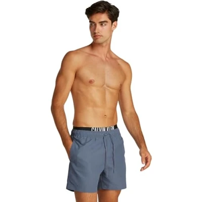 Imagen de Calvin Klein Swimwear Medium Double Bañador, Hombre, Talla: Small, Grisaille