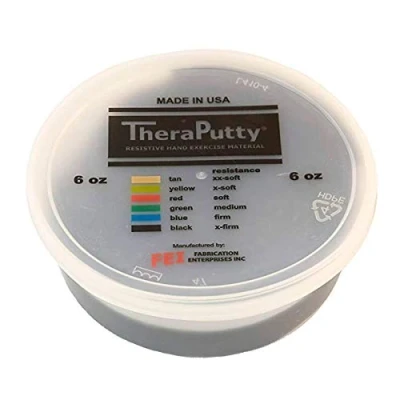 Imagen de CanDo TheraPutty anti bacteriano Pasta modelar 170 g Negra (muy pesada)