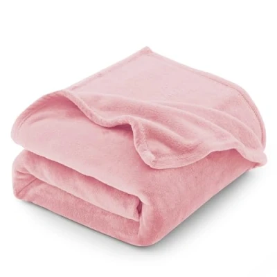 Imagen de CozyLux Manta Franela Reversible para Cama 90, Sofá 150x200 cm, de Microfibra, Suave, Cálida, Transpirable (Rosa)