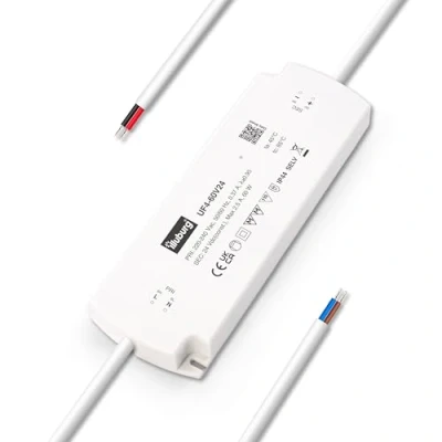 Imagen de illuburg LED Trafo 24V 60W Wasserdicht IP44 Flach Flackerfrei für Strip Lampe Netzteil Treiber Power Supply