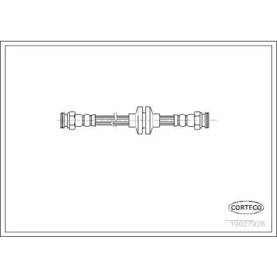 Imagen de CORTECO 19027928 Latiguillos de Freno 285 FIAT: Stilo Hatchback