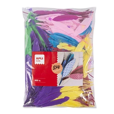 Imagen de APLI Kids 17445 Plumas Indio surtidas 500 u. formato MAXI