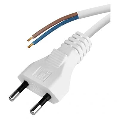 Imagen de Emos Flexo de Cable PVC 2 x 0,5 mm, m, Color Blanco, KF H1 h03vvh2 F hy020