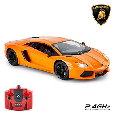 Imagen de CMJ RC Cars con Licencia Oficial Mando a Distancia Lamborghini IN 30cm Tamaño 1:14 Escala en Lambo Naranja