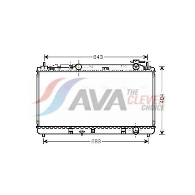 Imagen de AVA COOLING SYSTEMS TO2598 Radiador, refrigeración del motor Aluminio 400mm 738mm 16mm sin depósito de compensación Aletas soldadas