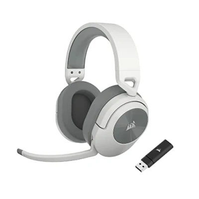 Imagen de Auriculares gaming Corsair HS55 Wireless, Bluetooth, Micrófono Omnidireccional, Blanco