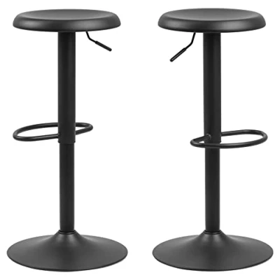 Imagen de AC Design Furniture Finn Juego de 2 taburetes Bar (82 x 40 cm, Metal, Unidades)