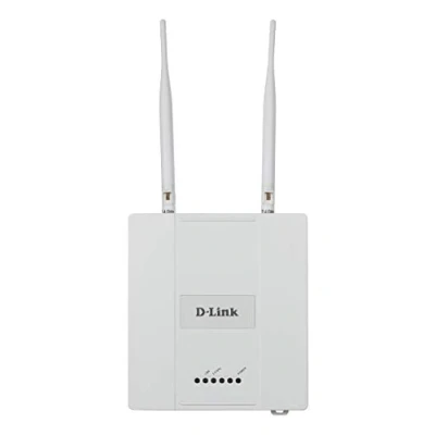 Imagen de D Link DAP 2360 Punto de acceso PoE WiFi N 300 para interior, chasis metálico, 802.11n/g/b hasta Mbps en 2.4 GHz, 1 puerto Gigabit 10/100/1000 Mbps, antenas externas, portal cautivo, VLAN, QoS