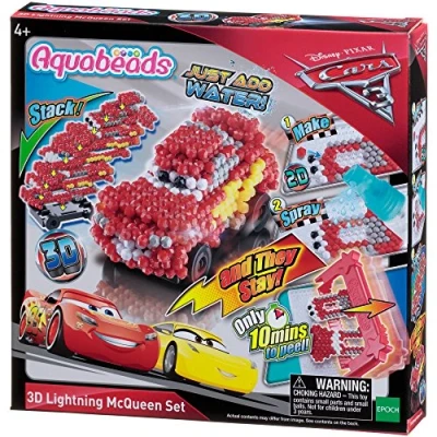 Imagen de Aquabeads Set Cars 3 3d Lightning McQueen (Epoch para imaginar 30198)