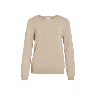 Imagen de VILA Viril Oneck NOOS Jersey de punto, Mujer, Talla: Medium, Natural melange