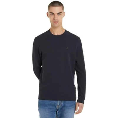 Imagen de Tommy Hilfiger Textured TEE Camiseta de manga larga, Hombre, Talla: Small, Desert sky