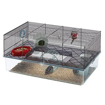 Imagen de Ferplast Jaula para hámsteres FAVOLA, Pequeños roedores, Plástico robusto y metal, Accesorios incluidos