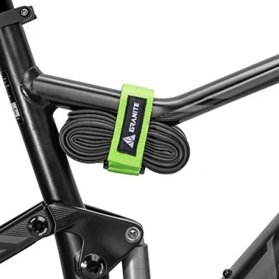 Imagen de Granite Rockband Correa Porta Marco de Bicicleta para Tubos Internos y Kit Herramientas Bicicleta, Adjuntando Equipo Adicional en tu Montaña (Verde)