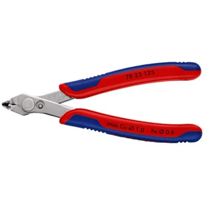 Imagen de Knipex Electronic Super Knips® con fundas multicomponentes 125 mm (cartulina autoservicio/blíster) 78 23 SB