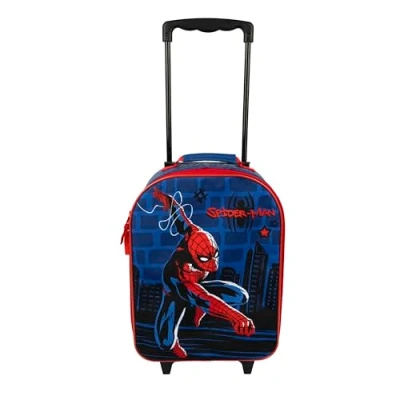 Imagen de Undercover Trolley Infantil Spider Man Espacioso Compartimento Principal compañero de Viaje Ideal mástil telescópico Ajustable y fijable