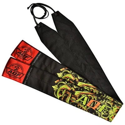 Imagen de AQF Muñequera Correas para Levantamiento De Pesas Gimnasio Entrenamiento Soporte Resistencia Muñequeras Gym 35&quot;De Largo y 3&quot; Ancho (Negro Verde)