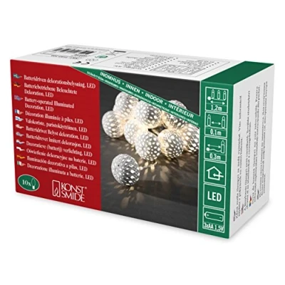 Imagen de Konstsmide Cadena de Luces LED Decorativas, Blanco, Klein