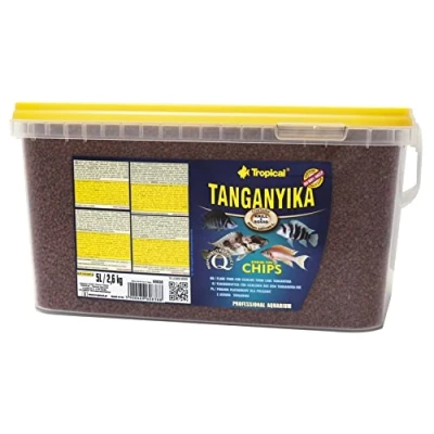 Imagen de Tropical TANGANYIKA Chips 5L / 2,6kg Alimento Completo y Especial en Forma de para los cíclidos más Grandes del Lago Tanganika