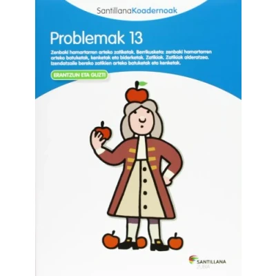 Imagen de PROBLEMAK 13 SANTILLANA KOADERNOAK (CUADERNOS)