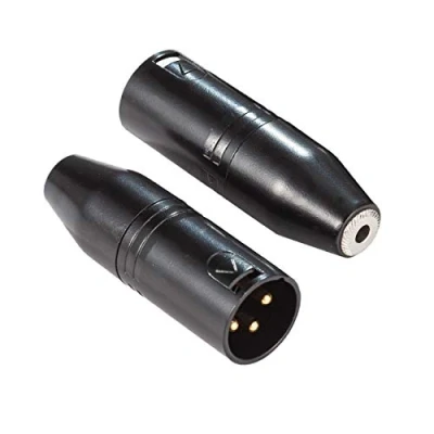 Imagen de Ancable Adaptador XLR a 3,5 mm para Rode, estéreo TRS Mini Jack hembra 3 pines macho, de micrófono, convertidor audio videocámaras, grabadoras, mezcladoras, paquete 2 unidades