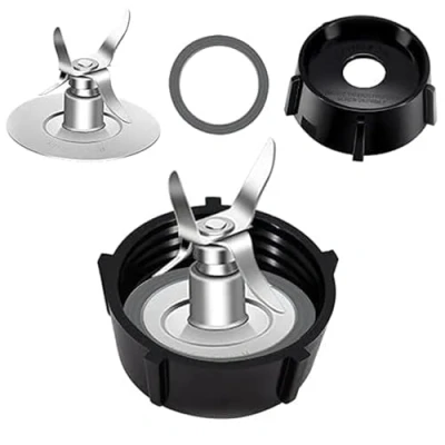 Imagen de Poweka Piezas de Repuesto Compatible con Oster Osterizer Licuadora Kit Reemplazo Accesorios para Cuchilla 4 Puntas 4961 Base Batidora Vaso y Anillo Sellado