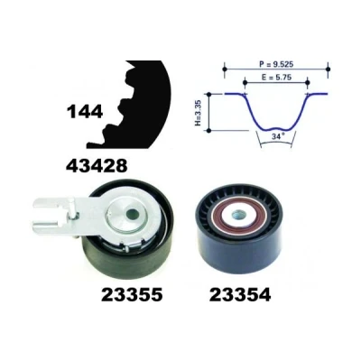 Imagen de MAPCO 23400 Kit de correa distribución 144 CITROËN: Xsara Hatchback, C3 II, I PEUGEOT: 206 207 307 Hatchback