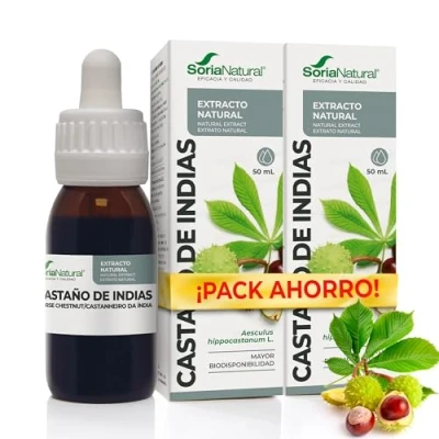 Imagen de Soria Natural Extracto Castaño de Indias Apoyo para la Circulación y Piernas Cansadas, Pesadez Puro Botella con 50ml PACK 2 (2)