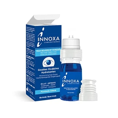 Imagen de INNOXA Gotas Azules para Ojos Rojos Colirio Hidratante Blanquea e Hidrata los Secos y Cansados Fórmula original Estéril sin conservantes 10 ml