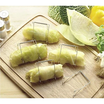 Imagen de Wenko Maximex Juego de 10 Pinzas para Carne y repollo, Acero Inoxidable, Reutilizables