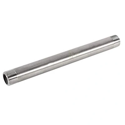 Imagen de 1pc 200mm BSP 1/4 &quot;1/2&quot; 3/4 &quot;1&quot; acero inoxidable conexión de manguera SS304 roscada macho industrial para aire, combustible, decoración(DN15x1/2)