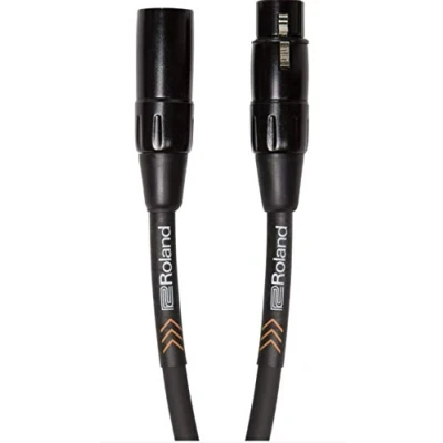 Imagen de Cable de micrófono balanceado la serie Black Roland 7,5 m longitud RMC B25
