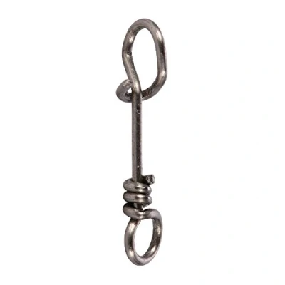 Imagen de 50 Piezas de Clips Giratorios Pesca, Fastach, Accesorios Pesca Clip Broches Rápidos Cerradura Giratoria Acero Inoxidable Barril Giratorio