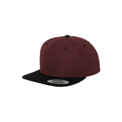 Imagen de Flexfit Classic Snapback 2TONE Gorra, Talla: One Size, Bordeaux, black