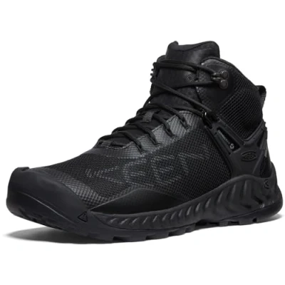 Imagen de KEEN NXIS EVO Mid Waterproof, Botas para Senderismo Mujer, Triple Black, 39.5 EU