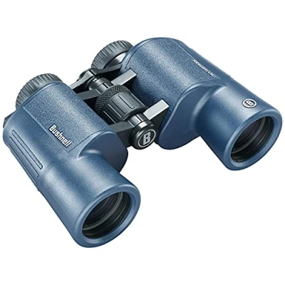 Imagen de Bushnell H2O 2 Prismáticos 12x42 Azul Oscuro Porro Completamente Multicoated Impermeable/Antivaho Oculares Twist Up Deportes Acuáticos Náutica