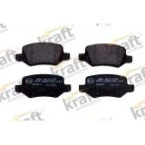 Imagen de KRAFT 6011170 Juego de pastillas freno Eje trasero MERCEDES BENZ: Clase B, A, A