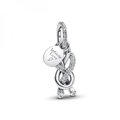 Imagen de Pandora Mujeres Charm Plata/Transparente 793780C01