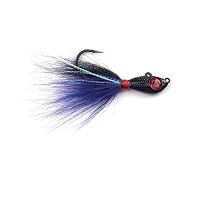 Imagen de Mustad Big Eye Bucktail 4 oz Negro/Morado