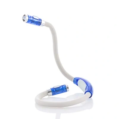 Imagen de InnovaGoods® luz LED de lectura para cuello, ilumina tu libro o revista, cómodo y práctico, lampara con 4 blanca, Ligero, flexible manejable.