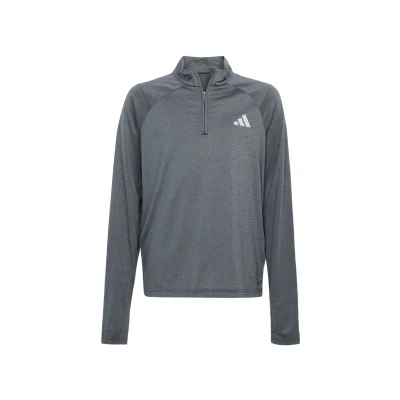 Imagen de adidas Unisex niños Goto PZ 1/4 Zip Longsleeve tee, Black/Grey Three/Reflective Silver, 7 8 Years