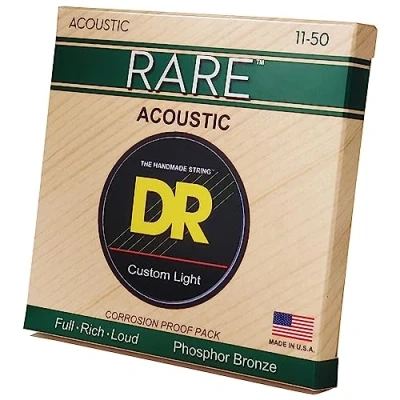 Imagen de DR Strings Rare Phosphor Bronze AcousticHex Core 11 50