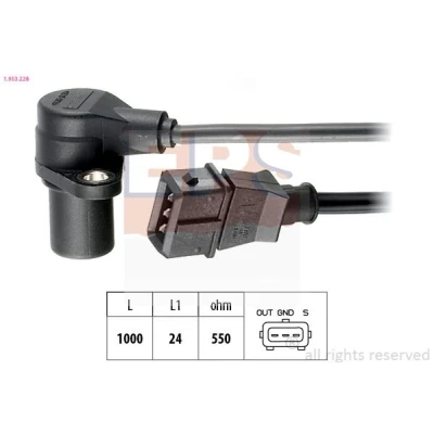 Imagen de EPS 1.953.228 Sensor de Cigueñal Made in Italy OE Equivalent OPEL: Frontera B SUV, DAEWOO: Evanda