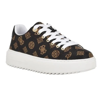 Imagen de GUESS Tenis Denesa para mujer, Logotipo marrón medio 210, 35 EU