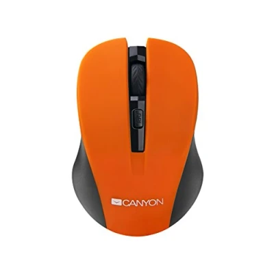 Imagen de Raton Mini Inalambrico 1200 Dpi Receptor Nano, Interruptor De On/off, Superficie Goma Naranja Cne cmsw1o