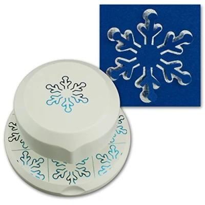 Imagen de Artoz volando Stanzer 3d Pop Up I Copo de nieve libre positionierbarerer perforadora para Tarjetas manualidades Adviento invitaciones felicitación