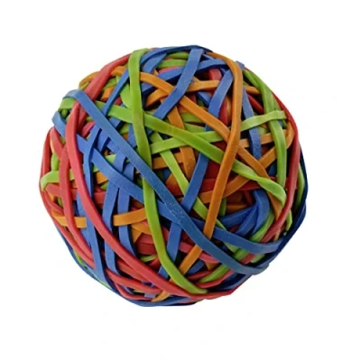 Imagen de Fackelmann 59959 Bola de elásticas, pelota elástica, goma 7 x cm