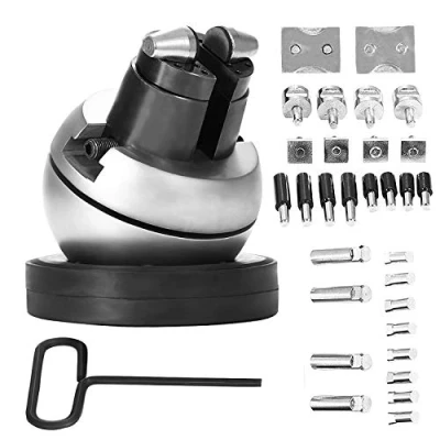Imagen de VEVOR Herramienta de Ajuste Talla Tornillo Alicates Bola Profesionales 130 mm 34 PCS, Accesorios Bloque Joyería Bloque, Juego Completo Prensa Grabado con Altura 38