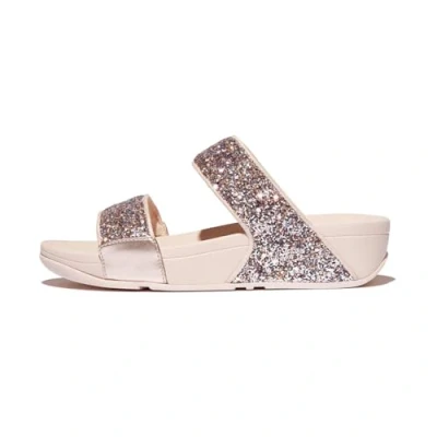 Imagen de Fitflop Lulu Multi Tonal Glitter Slides, Sandalia Mujer, Pink, 39 EU